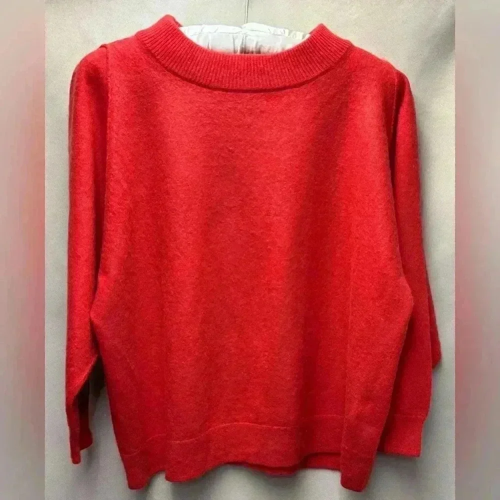 J Crew Women’s Oversized 3/4 sleeve Wool Blend Sweater Size XS